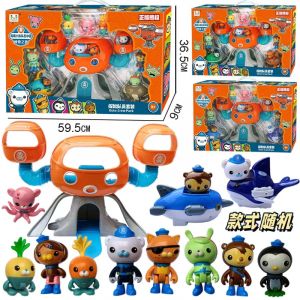 1 ensemble de figurines Octonauts de dessin animé, capitaine Barnacles Kwazii Peso Tweak Dashi
