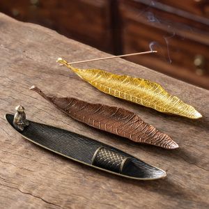 1 pi&egrave;ces porte-encens cendrier longues feuilles encensoir m&eacute;ditation d&eacute;cor &agrave; la maison accessoires