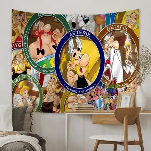 Astérix Obélix Chart Tapisserie Art, Science Fiction Room Home Decor, Hiphelicopter Wall Confrontal,