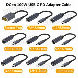 Convertisseur de câble de charge rapide USB Type C PD 100W, pour Dell Hp Asus Lenovo Samsung