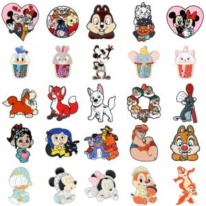 Broche en émail Disney Mickey Minnie, personnage de dessin animé, blanche-neige, Donald Duck,