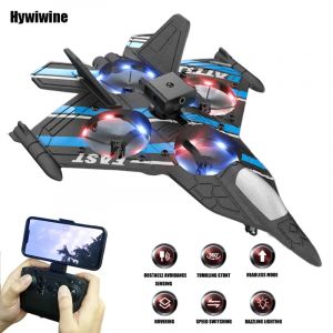 Avion RC avec caméra, hélicoptère télécommandé, avion de chasse pour éviter les obstacles, avion