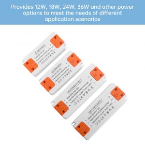 Transformateur d'éclairage Ultra fin DC 12V, alimentation LED 12W 18W 24W 36W, pilote 110V 220V 230V