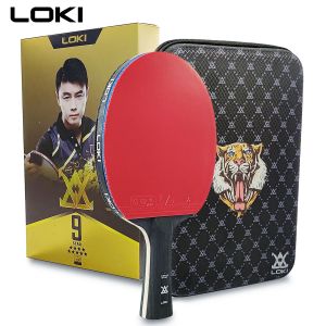 LOKI – raquette de Tennis de Table professionnelle 9 étoiles, 5 + 2, palette de Ping-Pong en carbone