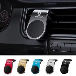 Support de t&eacute;l&eacute;phone magn&eacute;tique avec Logo de Type L pour voiture, Clip pour Renault Megane 2 3 Clio