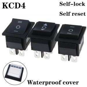 1 pièces KCD4 25X31mm interrupteur à bascule noir 6 broches 3 positions ON-OFF-ON Double