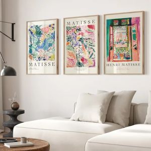 Matisse – ensemble de 3 affiches imprimées, paysage de fenêtre ouverte à Collioure, peinture
