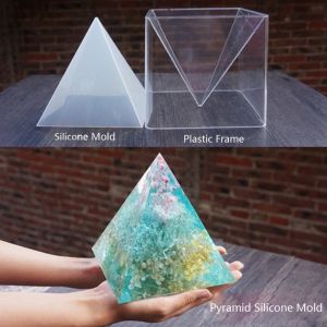 Super grand bricolage pyramide résine moule grand Silicone 3D pyramide moules fabrication bijoux