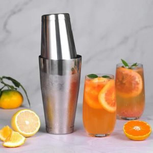 Shaker &agrave; Cocktail en Acier Inoxydable, 550ml/750ml, pour Centre Commercial, Vin, Martini, Boston,