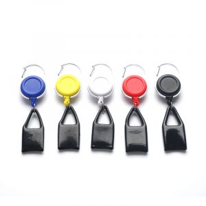 Porte-clé rétractable en Silicone, accessoire pour fumer, briquet, laisse, sécurité, Clip