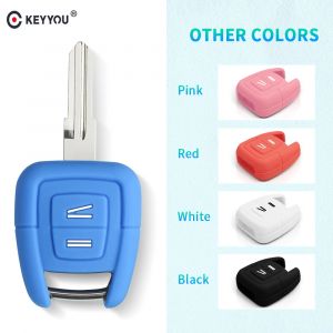 KEYYOU – housse de clé en Silicone à 2 boutons, étui porte-clés pour Vauxhall Opel Holden Astra
