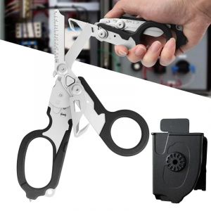 Ciseaux pliables d'intervention d'urgence médicale, trousse de premiers soins, ciseaux DulPlier,