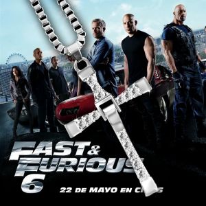 Restic Toretto-Collier Pendentif Croix de Jésus pour Homme, Article Vin Diesel, Clip, Fast and