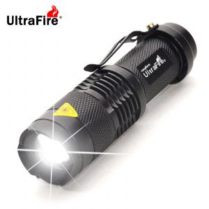 Lampe de poche UltraFire SK68 EDC 1 ou 3 modes Lampe à piles AA en option 14500 Mini lampe de poche