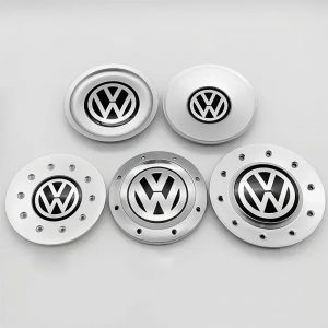 4 pièces Logo de voiture capuchon central de roue moyeu couvre Badge pour Volkswagen VW 3B 0601149