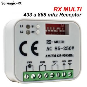 T&eacute;l&eacute;commande Switch R&eacute;cepteur 300-868MHz 433MHz RX MULTI R&eacute;cepteur universel AC / DC 9-30V 220V pour