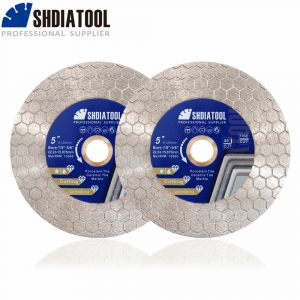 SHDIATOOL 2 pièces Dia125mm disque de coupe Double face lame de scie diamant meule pour carreaux de
