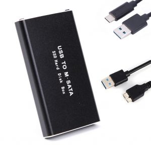 Boîtier SSD mSATA vers USB 3.1 3.0, Mini adaptateur USB SATA, boîtier de disque SSD externe pour