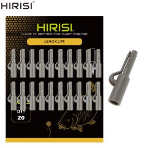 Hirisi – Clips de plomb de sécurité pour la pêche à la carpe, Clips à pression à changement rapide