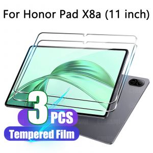 Film en verre trempé pour Honor Pad X8a 2024 (11 pouces), dureté 9H HD, Film de protection d'écran