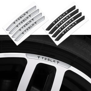 Autocollants décoratifs pour jantes de roues de voiture en aluminium, 4 pièces, accessoires