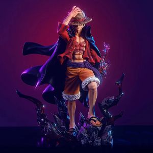 Nouvelle figurine de dessin anim&eacute; Luffy, quatre empereurs, singe D. Figurine d'action Luffy, 25cm,