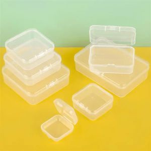 Boîte en plastique rectangulaire, boîte d'emballage translucide, boîte de rangement anti-poussière