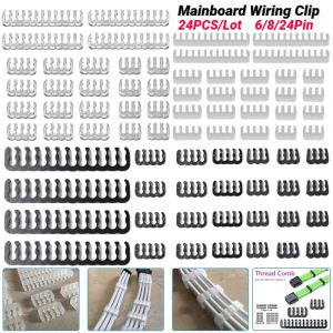 Peigne de c&acirc;ble d'ordinateur pour carte m&egrave;re, pince de gestion des fils d'alimentation PC, pince