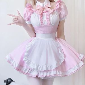 Costume de demoiselle d'honneur mignon, Costume LolitaCos de chat doux pour fille, robe Lolita
