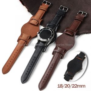 Bracelet de montre en cuir pour Seiko pour Omega 18mm 20mm 22mm Bracelet de remplacement en peau de