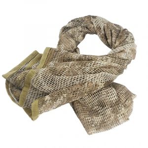 Voile de Sniper, écharpe tactique, foulards de cou, écharpe de camouflage des bois, filet en maille