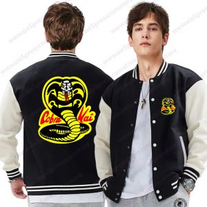 Automne et hiver Cobra Kai mod&egrave;le chemise de Baseball hommes femmes sweat-shirt d&eacute;contract&eacute; Cobra