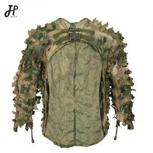 Combinaison Ghillie de chasse à feuilles bioniques, cape de Camouflage tactique, uniforme de chasse,