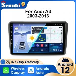 Srnubi Android 12 2Din autoradio pour Audi A3 8P 2003-2013 lecteur multimédia Navigation sans fil