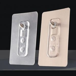 Autocollant &agrave; vis sans poin&ccedil;on pour le bain, cintre non marquant, crochet sans clou, auto-adh&eacute;sif,