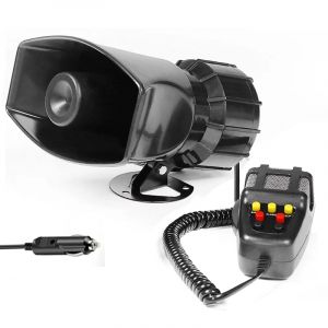 Micro syst&egrave;me PA amplificateur d'urgence Hooter 12V 100W sir&egrave;ne de Police klaxon &agrave; Air m&eacute;gaphone ton