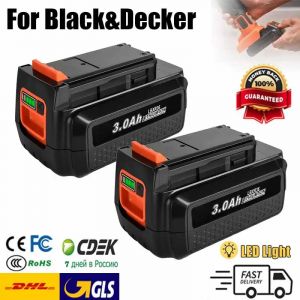 Pour Black & Decker 36 v/40 V 3000 mAh Li-ion batterie pour outil &eacute;lectrique Rechargeable LBXR36