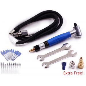 Jrealmer 90 degrés meuleuse pneumatique meuleuse d'angle micro meuleuse 3mm pince pour meulage