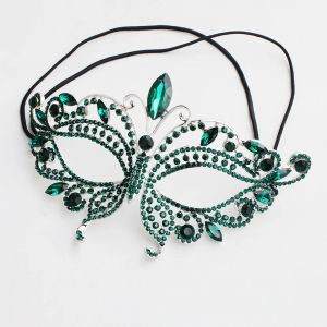 Masques pour les yeux avec biscuits scintillants pour femmes, demi-masque, costume vénitien, Rhde