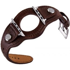 Bracelet manchette pour bracelet de montre Apple 44mm 40mm 42mm 38mm 49mm bracelet en cuir iWatch