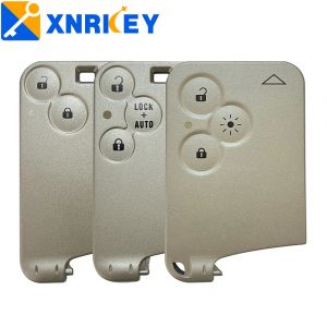XNRKEY 2/3 boutons carte à puce coque de clé de voiture à distance pour Renault Laguna carte