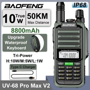 Baofeng UV-68 Pro Max V2 10W IP68 talkie-walkie étanche haute puissance CB jambon longue portée