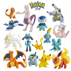 Figurine de dessin animé Pokemon Pikachu, Eevee, Charizard, Mewtwo, modèle de Collection, monstre de