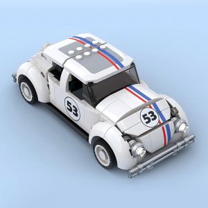 322 pièces MOC Champions de vitesse édition Herbie coccinelle modèle de voiture de sport blocs de