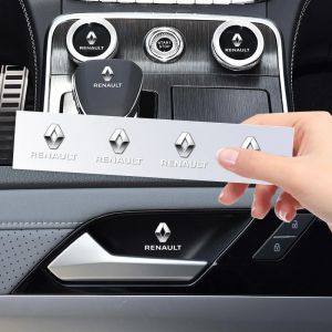 Autocollant de Volant de Voiture Aléatoire, Décoration Intérieure pour Renault Clio Captur Megane