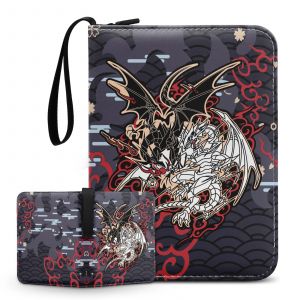 YugiChaînes-Classeur de cartes de jeu TCG, Yu-Gi-Oh, Red-Eyes, Black Dragon, album porte-cartes,