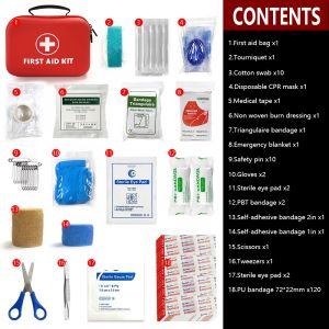 Trousse de premiers soins étanche pour la maison, petite boîte médicale, trousse de survie