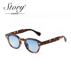 Histoire Vintage Rivet &eacute;caille de tortue ronde lunettes de soleil femmes hommes 2022 marque Design