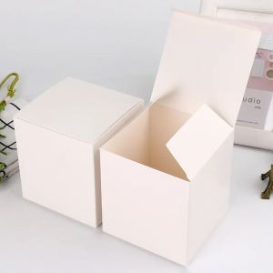 Boîtes cadeaux d'emballage en papier Kraft, boîte en carton pour fête de mariage, bouteille de savon