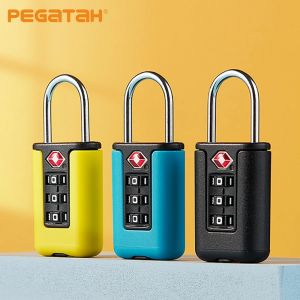Serrure à Code douanier TSA pour bagages de voyage, mot de passe, serrure noire variable, cadenas à